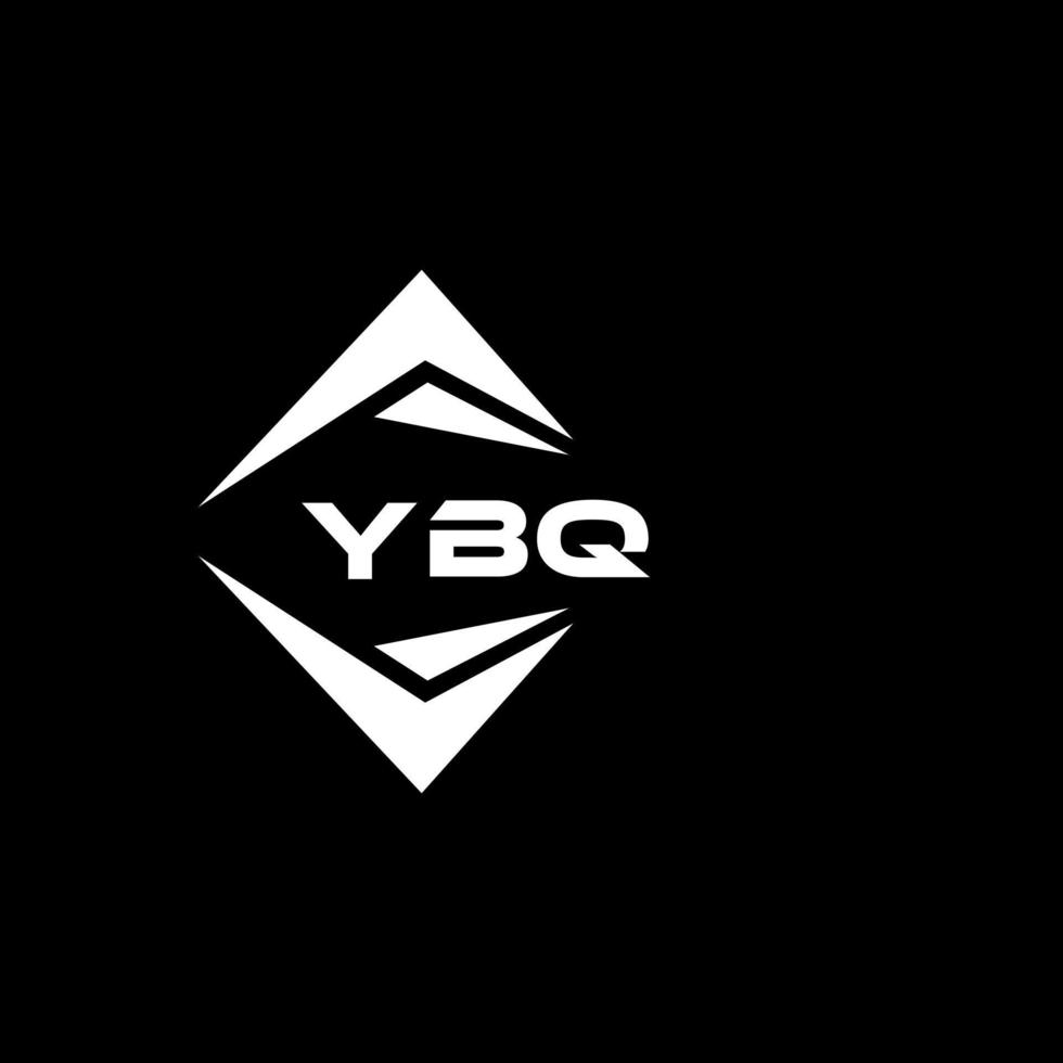 ybq abstrakt monogram skydda logotyp design på svart bakgrund. ybq kreativ initialer brev logotyp. vektor