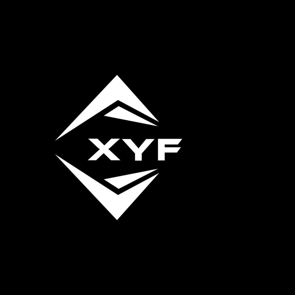 xyf abstrakt monogram skydda logotyp design på svart bakgrund. xyf kreativ initialer brev logotyp. vektor