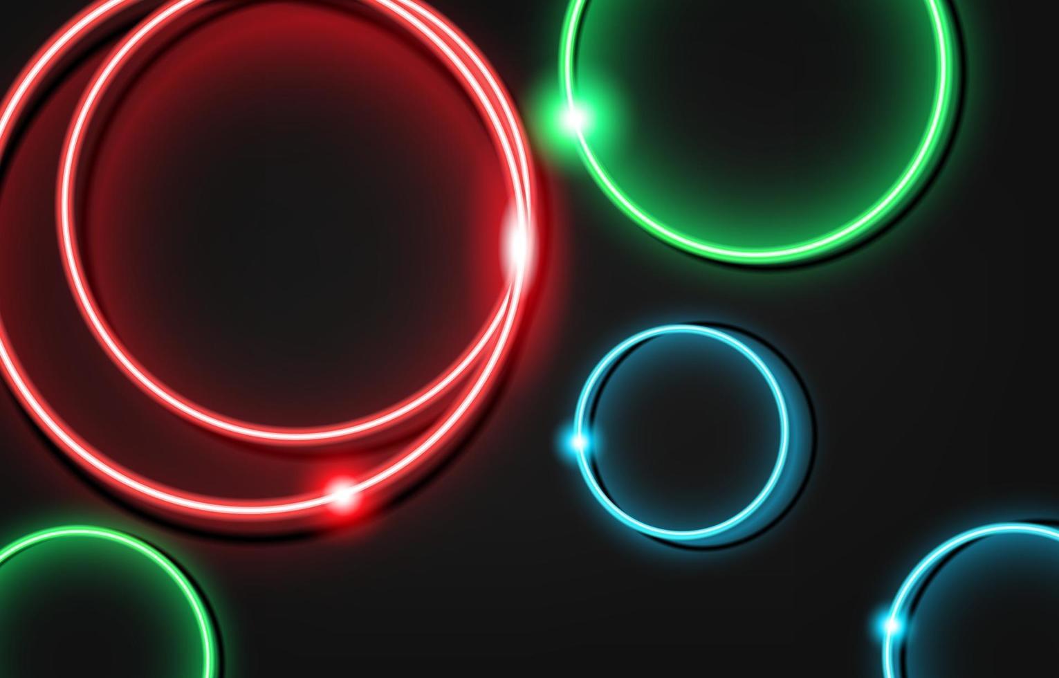 Neon Kreis Luxus Hintergrund mit Metall Textur 3d abstrakt. Geeignet für Tapeten, Banner, Hintergrund, Karte, Buchillustration, Landing Page, Geschenk, Cover, Flyer, Bericht, Geschäft, Social Media vektor