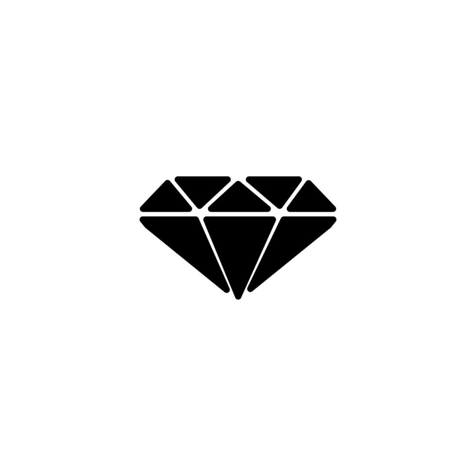 diamant ikon. enkel stil diamant affisch bakgrund symbol. diamant varumärke logotyp design element. diamant t-shirt utskrift. vektor för klistermärke.