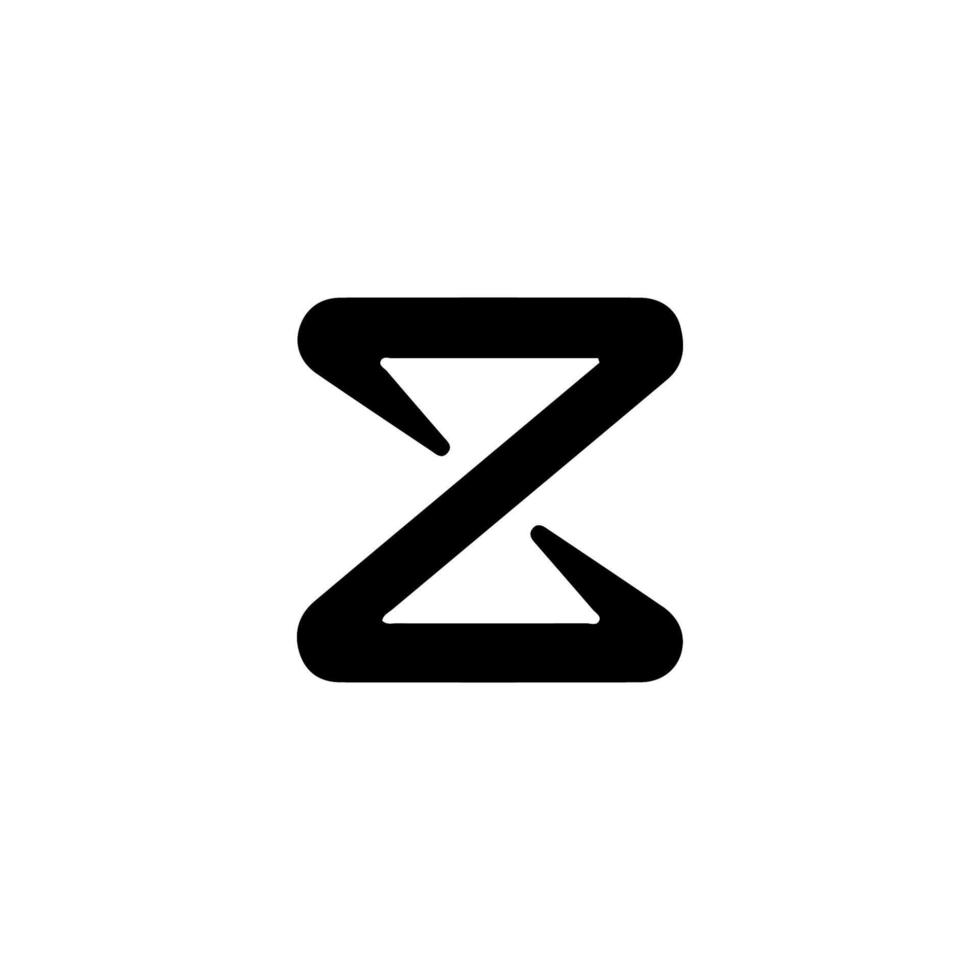 z ikon. enkel stil z företag affisch bakgrund symbol. z varumärke logotyp design element. z t-shirt utskrift. vektor för klistermärke.