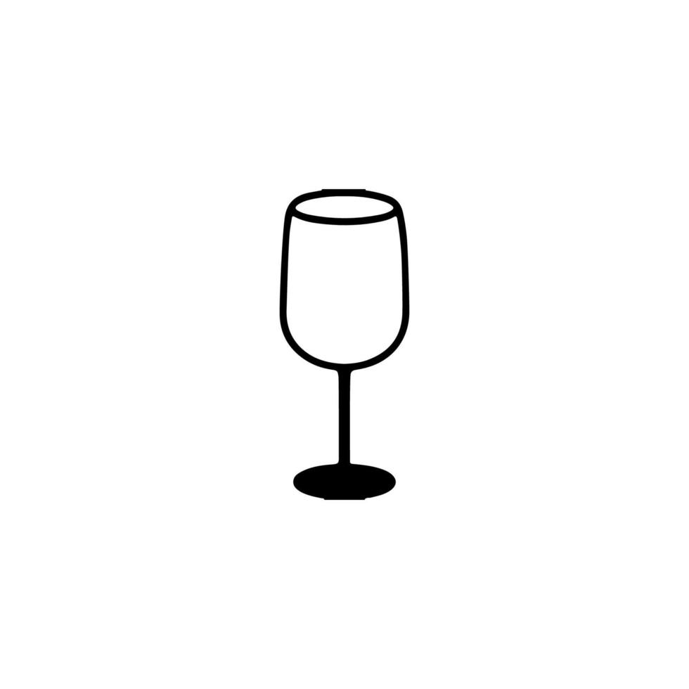 vin glas ikon. enkel stil valentine dag affisch bakgrund symbol. vin glas varumärke logotyp design element. vin glas t-shirt utskrift. vektor för klistermärke.
