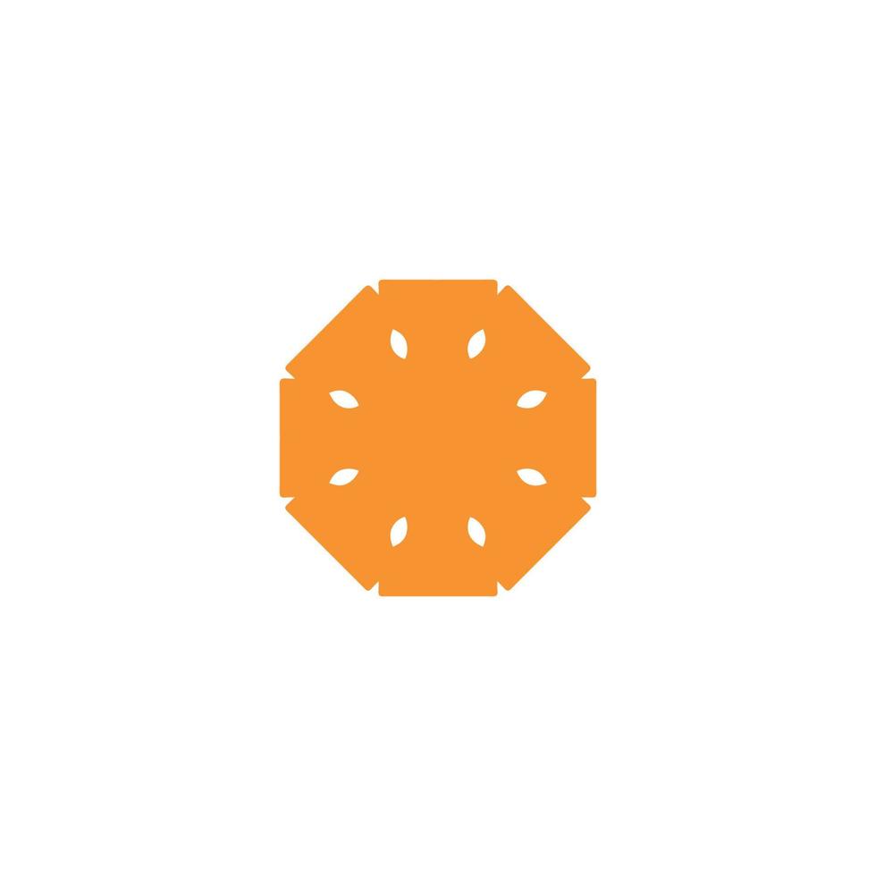 Orange Scheibe Symbol. einfach Stil Orange groß Verkauf Poster Hintergrund Symbol. Orange Scheibe Marke Logo Design Element. Orange Scheibe T-Shirt Drucken. Vektor zum Aufkleber.