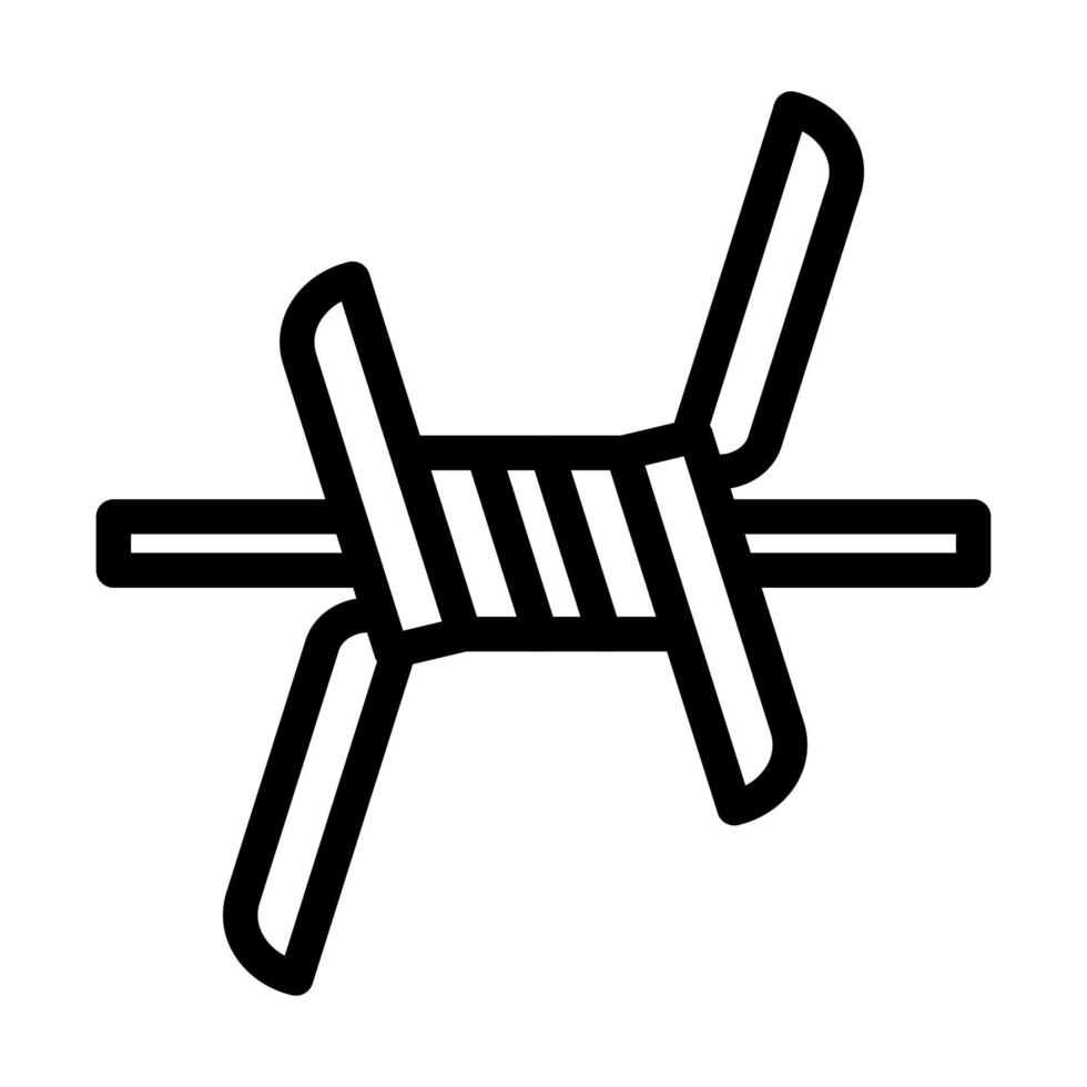 Stacheldraht-Icon-Design vektor