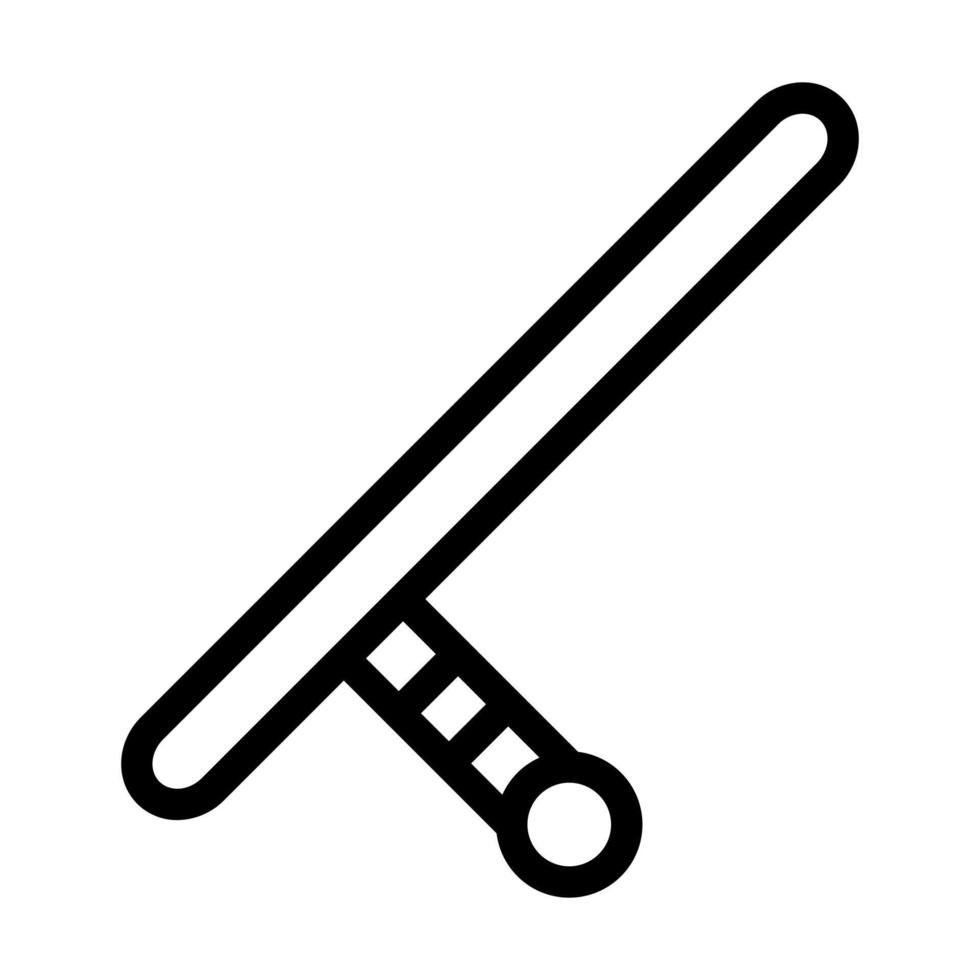 Schlagstock-Icon-Design vektor