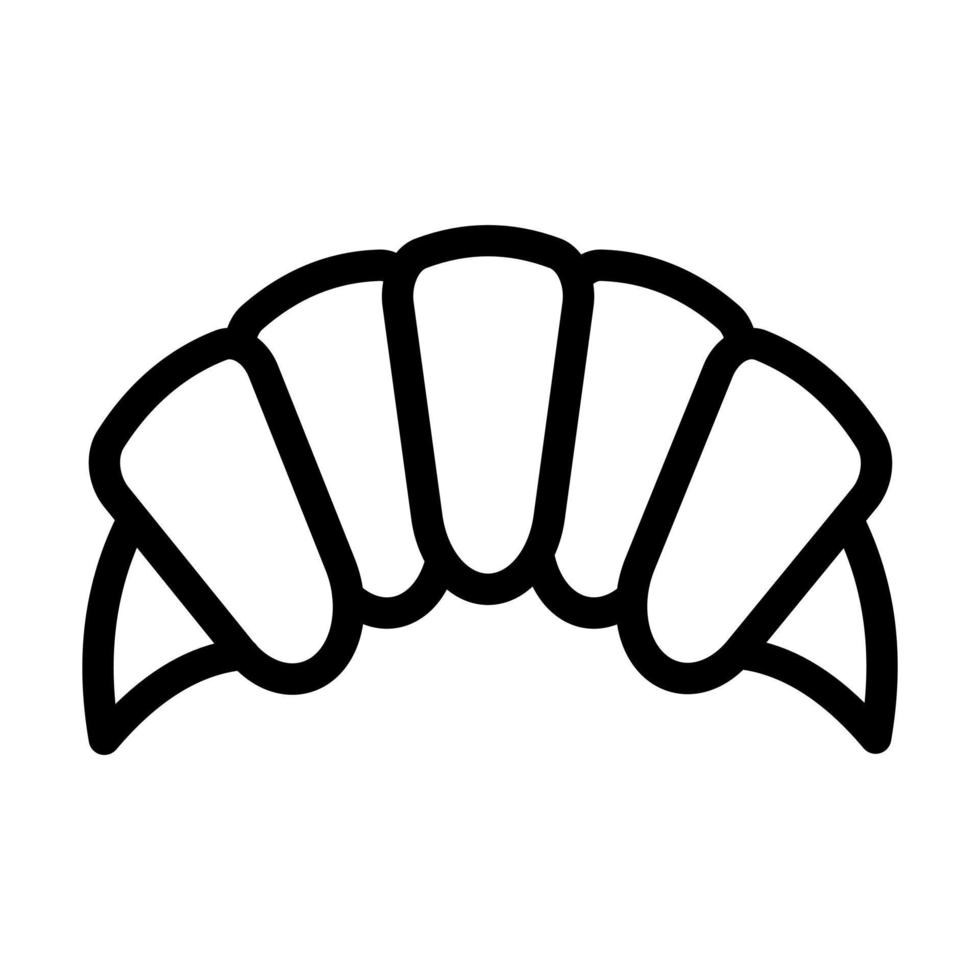 Croissant Symbol Design vektor