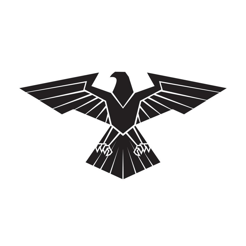 Adler Symbol schwarz Illustration vektor