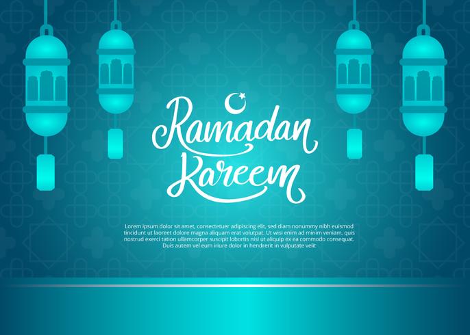 Ramadan Kareem Vector Bakgrund