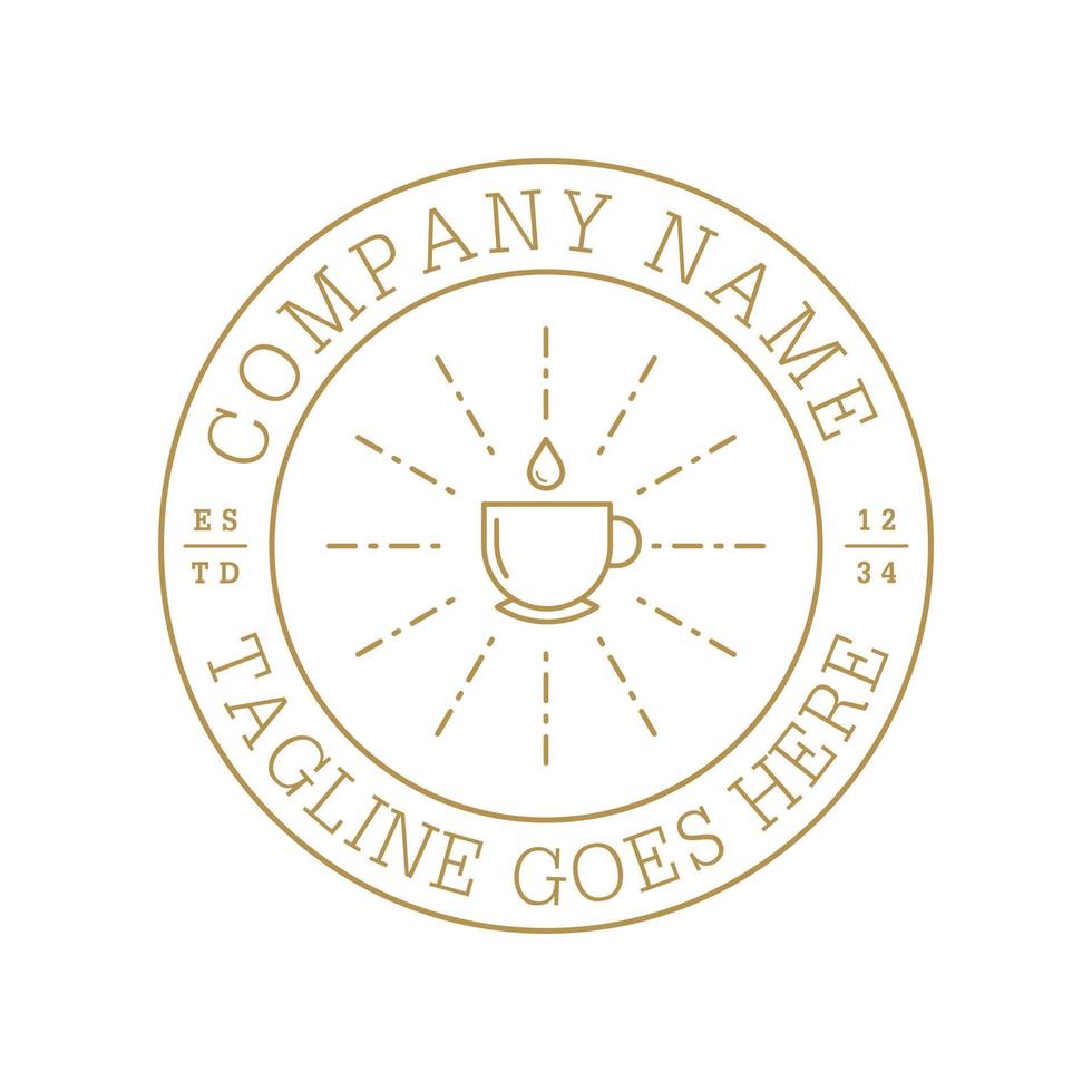 Cafe oder Restaurant Logo vektor