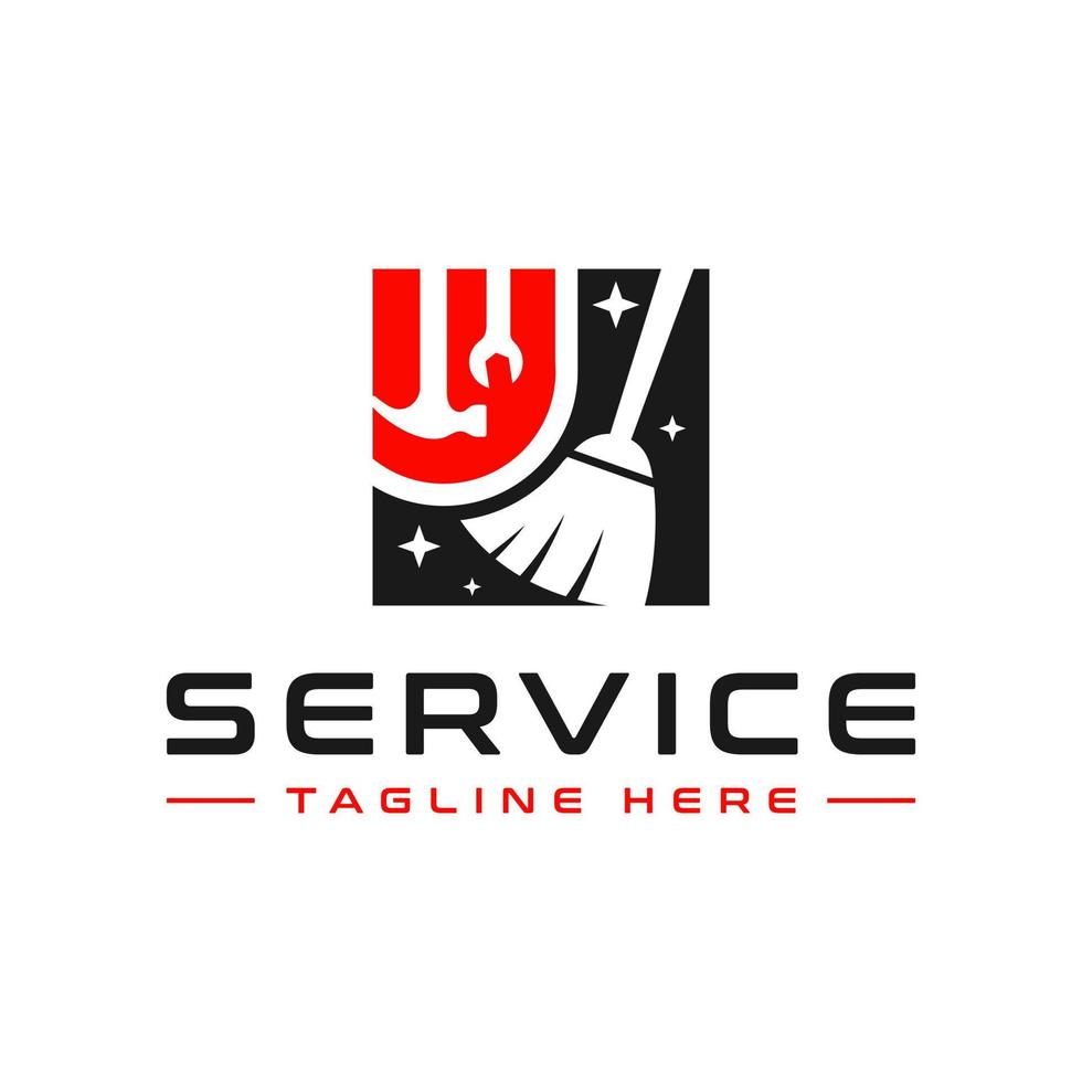 Hem reparera service illustration logotyp vektor