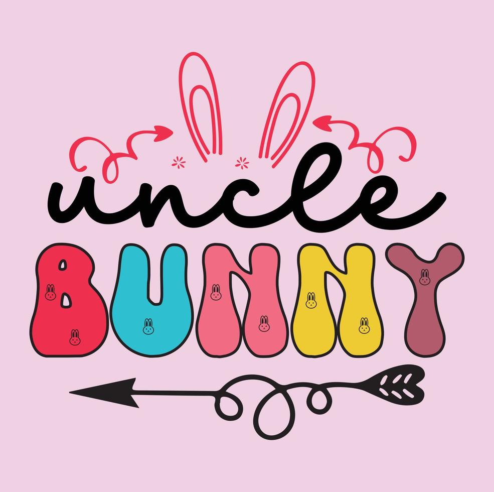 Ostern Hase svg T-Shirt Design, retro Ostern svg T-Shirt Design, Ostern T-Shirt Design vektor