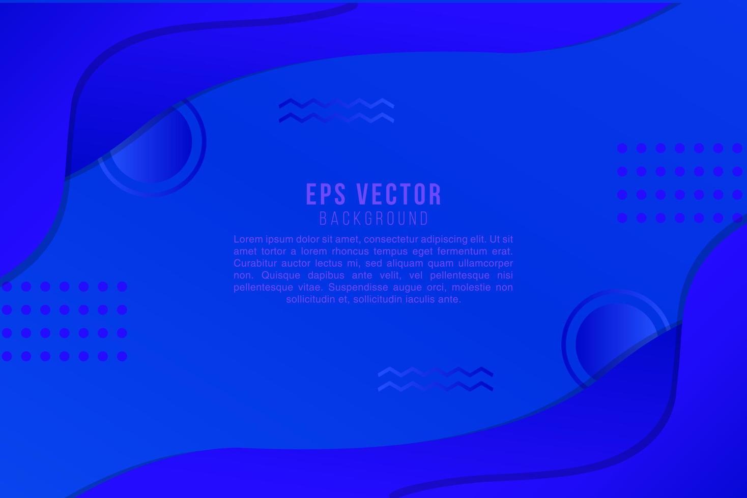 Blau dynamisch Flüssigkeit abstrakt Vektor Hintergrund. gebogen wellig bewegt sich Formen. Gradient klassisch Farbe. 3d Startseite von Geschäft Präsentation Banner zum Verkauf Veranstaltung Nacht Party. schnell Sanft Punkte Schatten