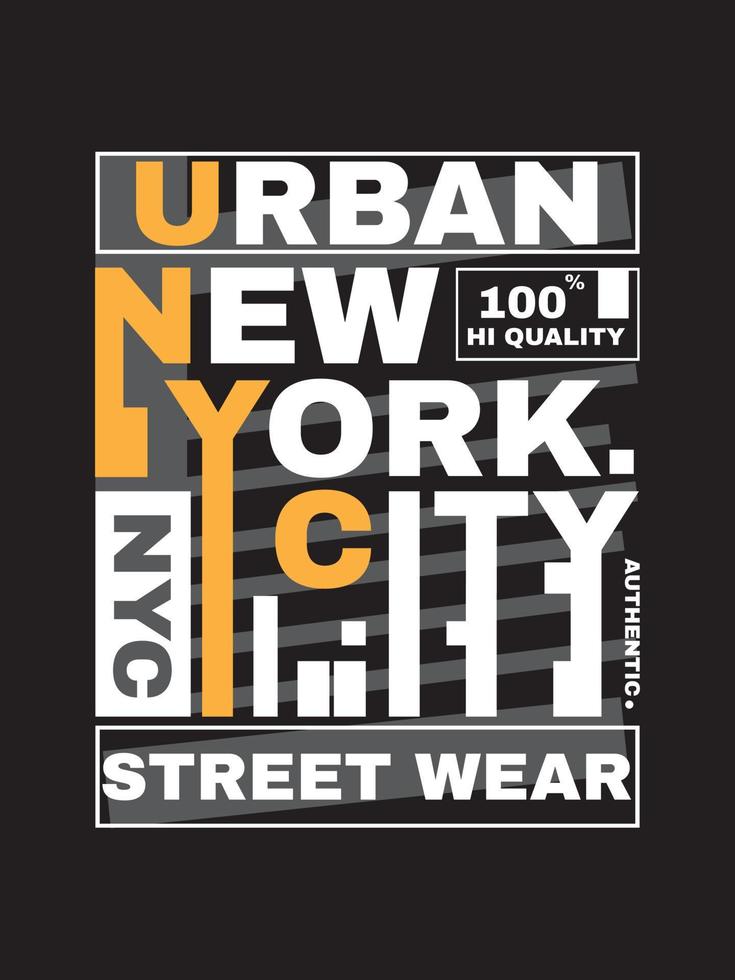 Neu York typografisch T-Shirt Design Vektor