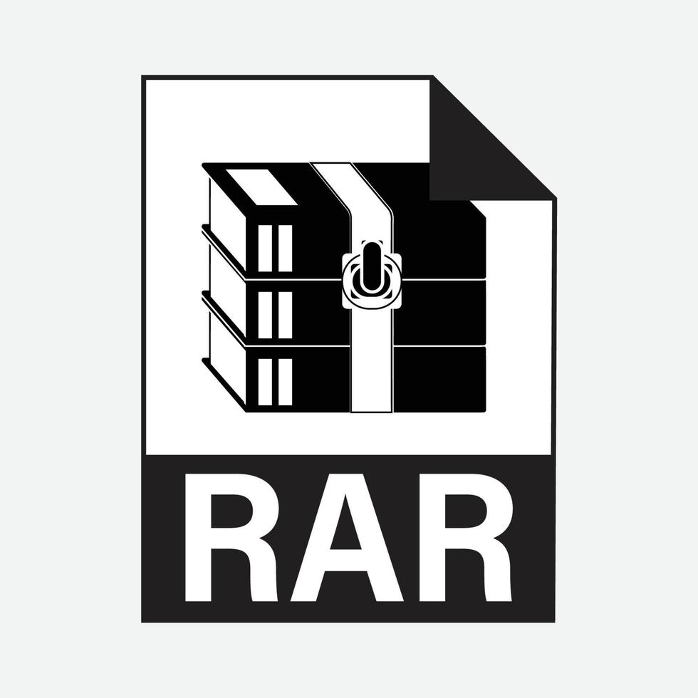 rar Datei Formate Symbol Vektor