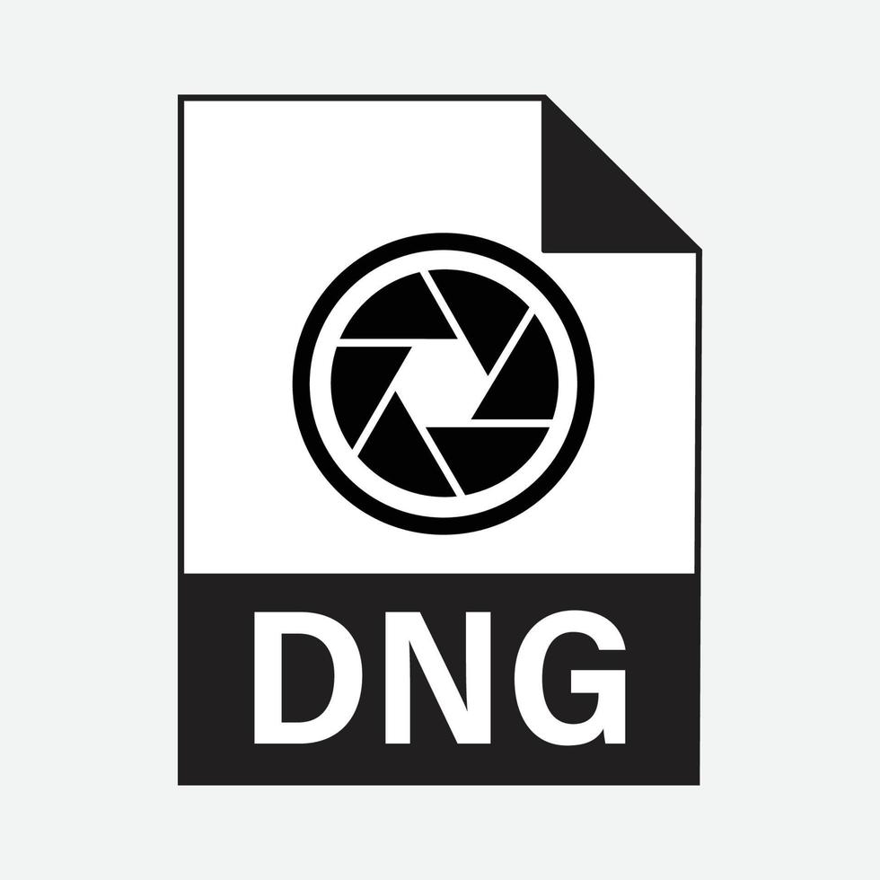 dng Bild Datei Formate Symbol Vektor