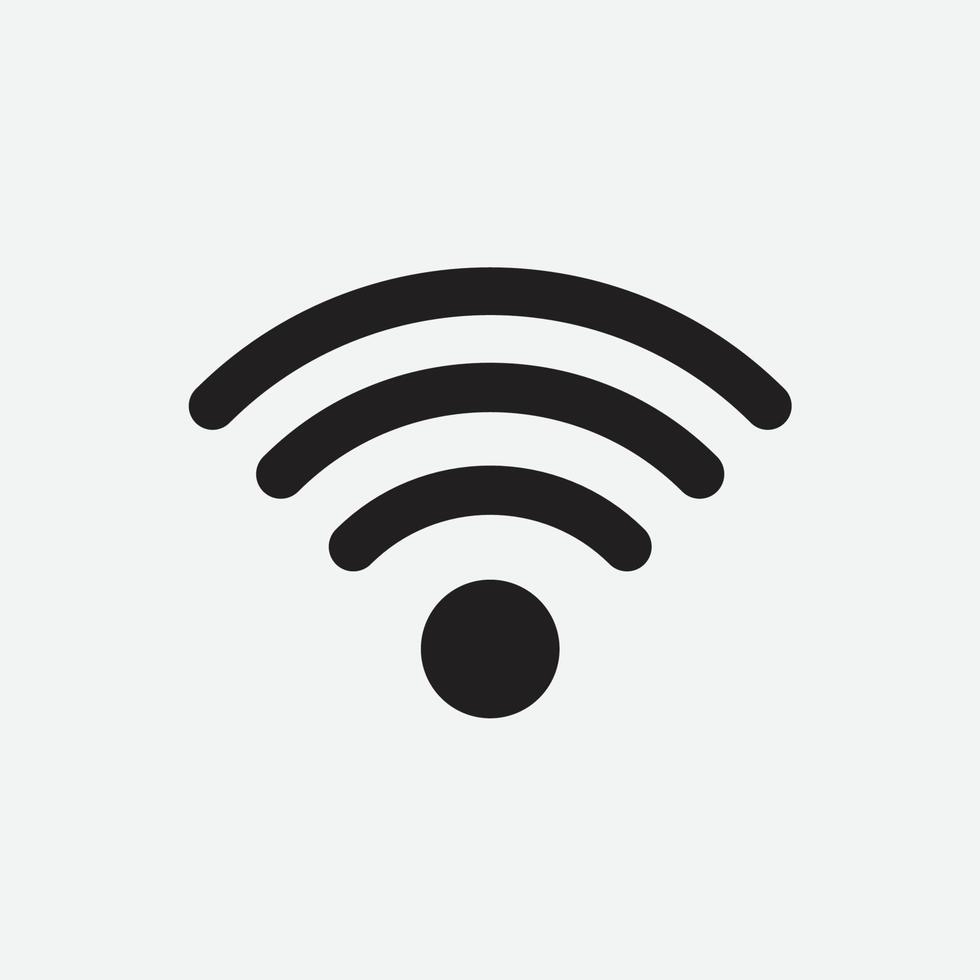 wiFi platt vektor ikon