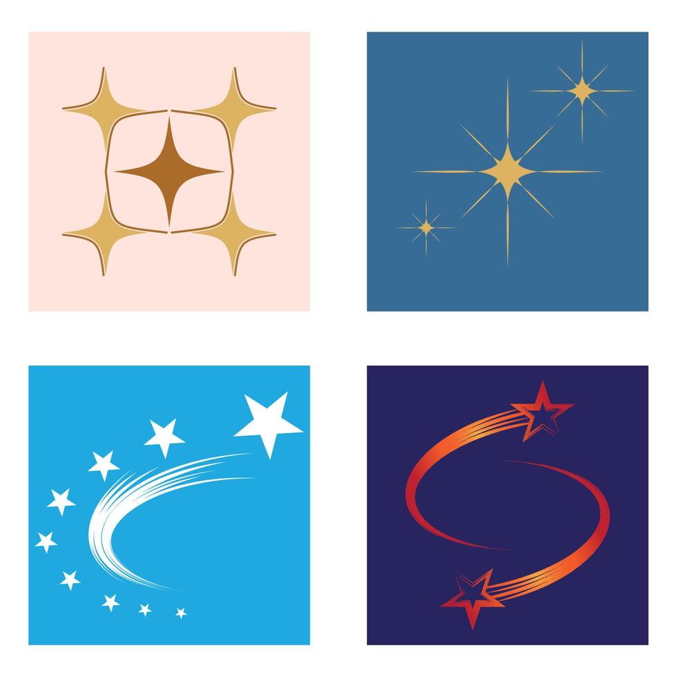 stjärna logotyp illustration vektor och symbol design