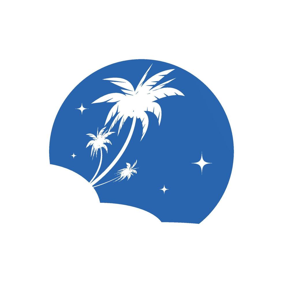 Palme Baum Sommer- Logo und Symbol Vorlage Vektor Design
