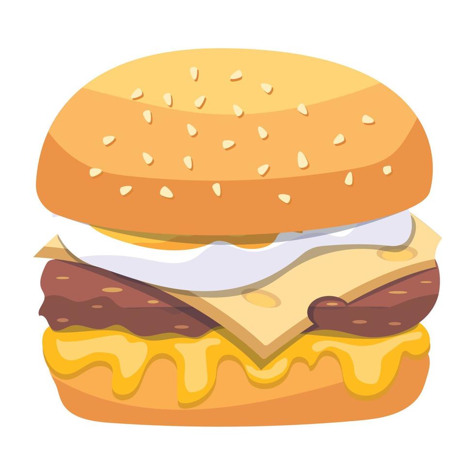 trendiga burgerkoncept vektor