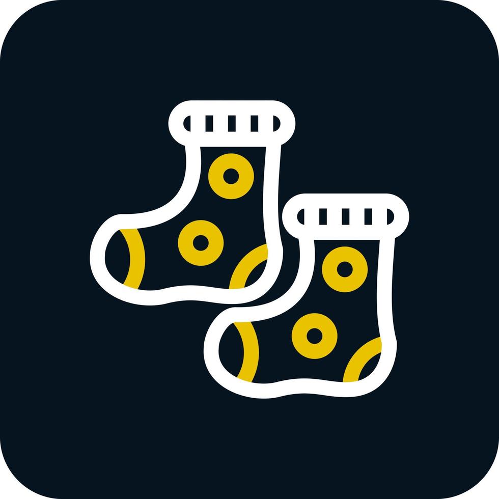 Babysocken-Vektor-Icon-Design vektor