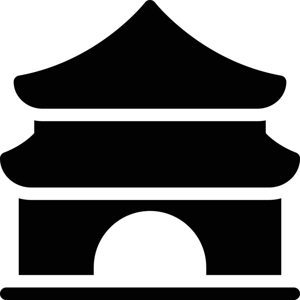 kinesisk byggnad vektor illustration på en bakgrund.premium kvalitet symbols.vector ikoner för begrepp och grafisk design.