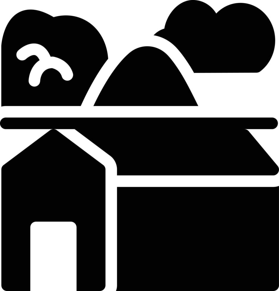 Bauernhaus-Vektorillustration auf einem Hintergrund. Premium-Qualitätssymbole. Vektorsymbole für Konzept und Grafikdesign. vektor