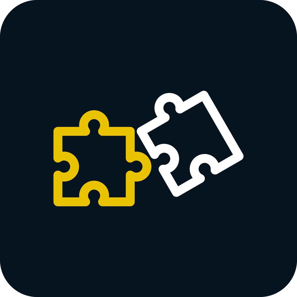 Puzzle-Vektor-Icon-Design vektor