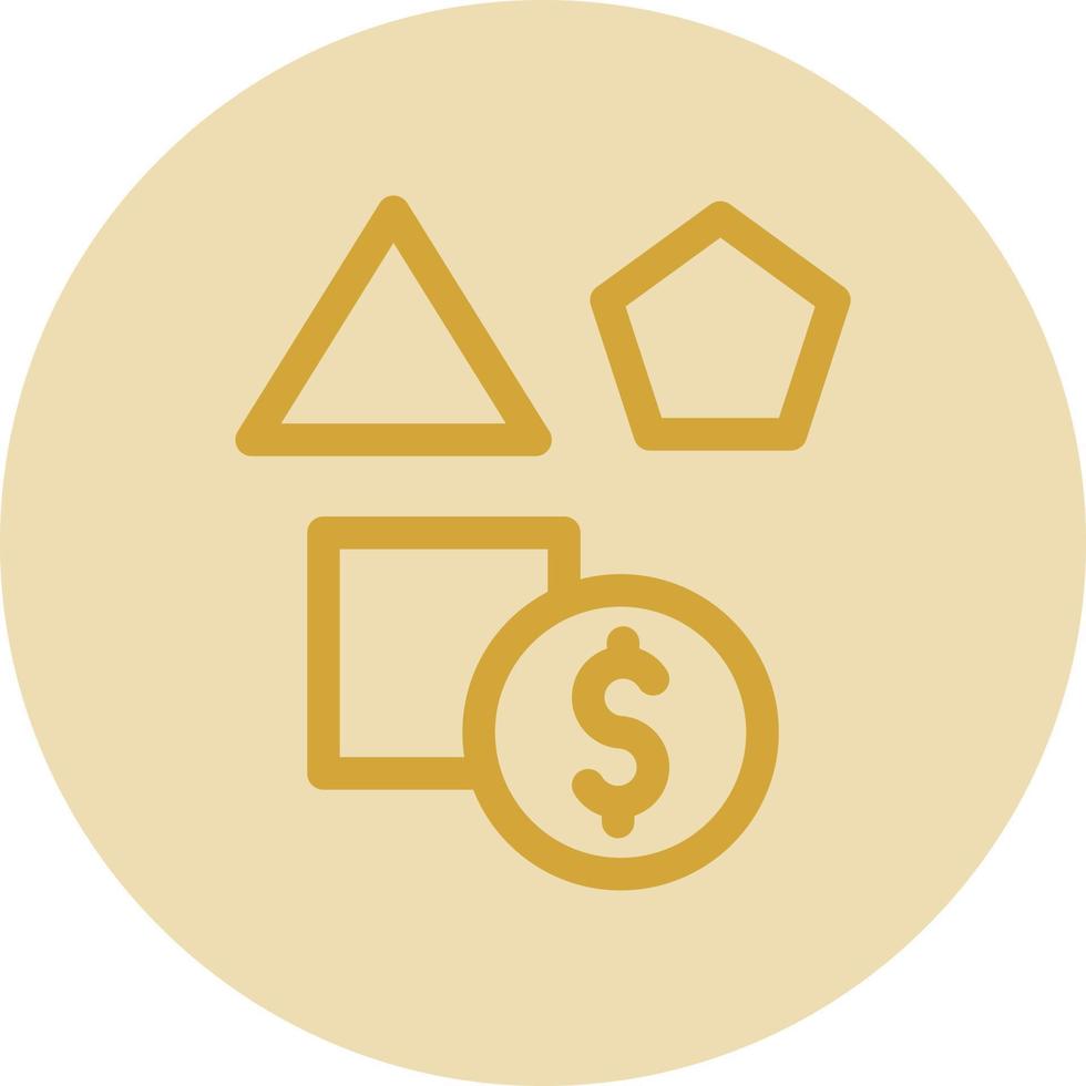 Spiel Geld Vektor Symbol Design