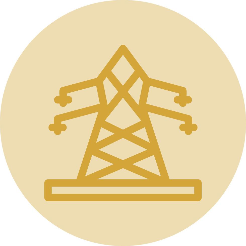 Elektroturm-Vektor-Icon-Design vektor