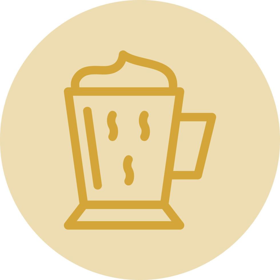 Kaffee Latte Vektor-Icon-Design vektor