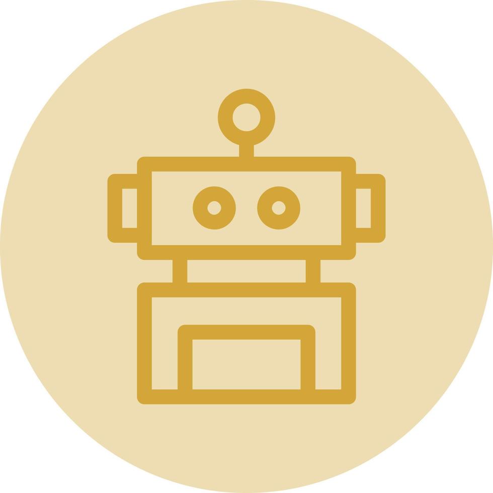 Robotik-Vektor-Icon-Design vektor