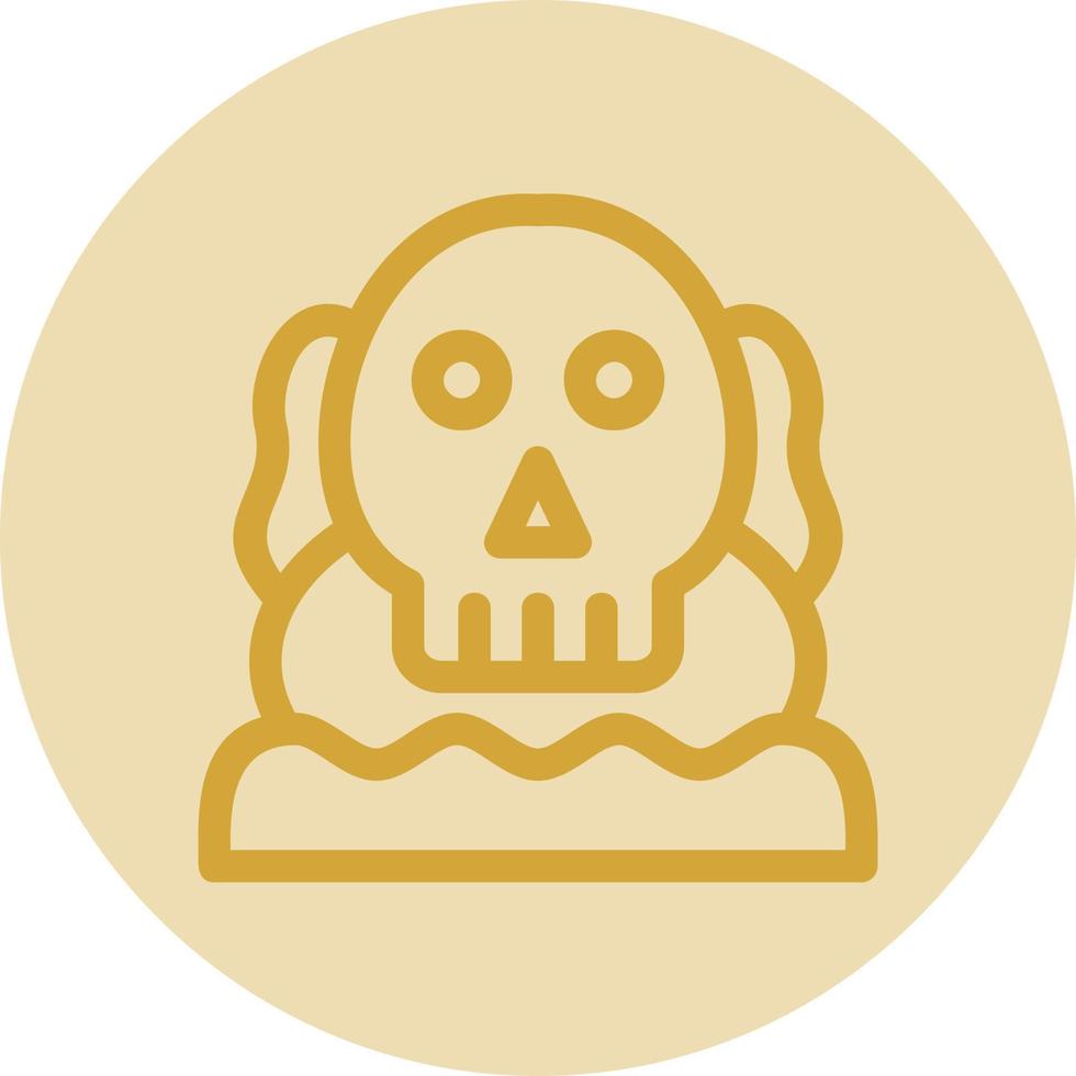 Totenkopf-Insel-Vektor-Icon-Design vektor