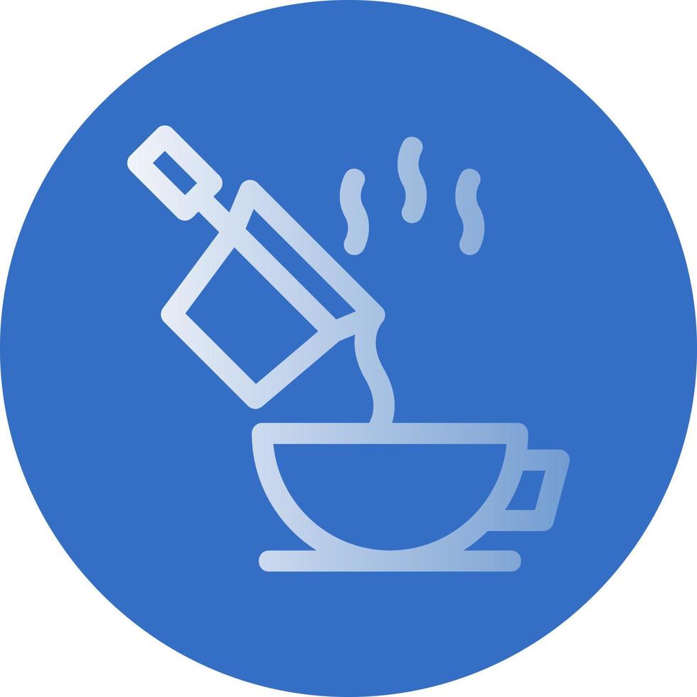 Häll i kaffe vektor ikon design