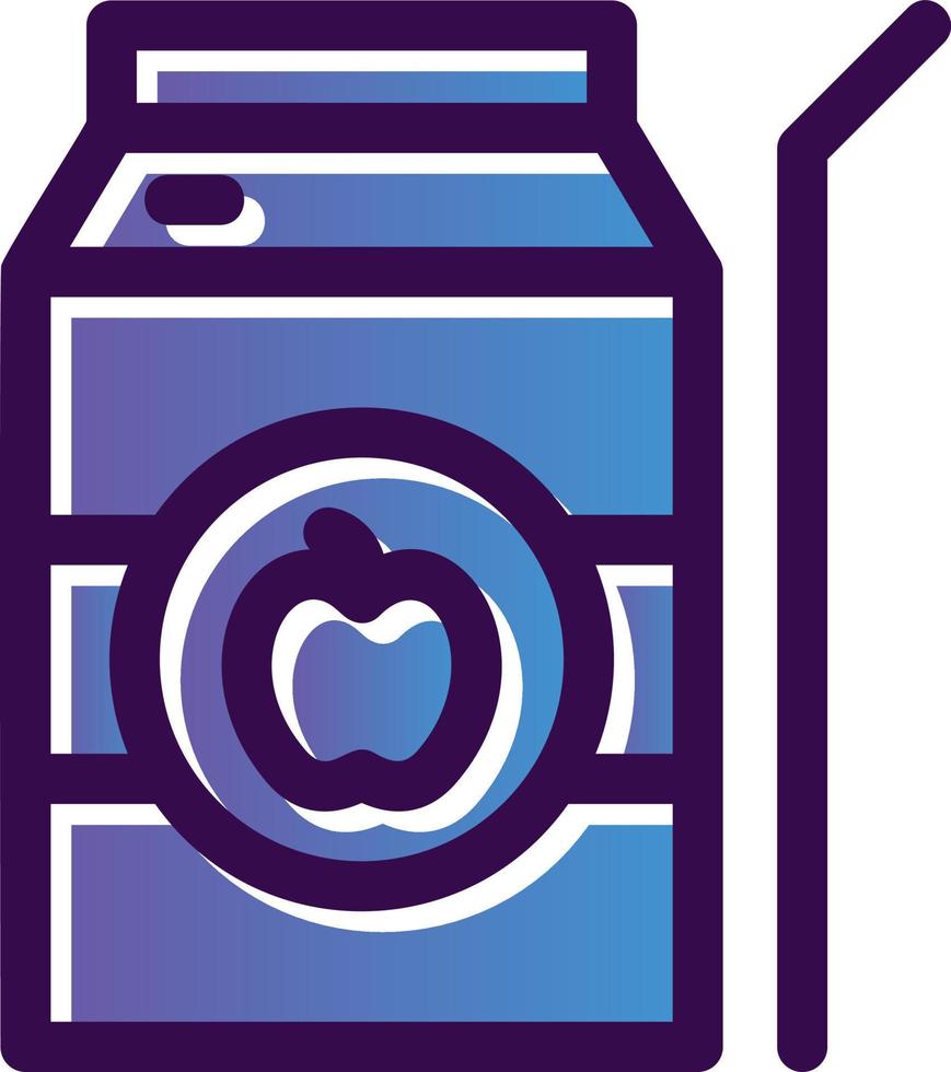 Apfelsaft-Vektor-Icon-Design vektor