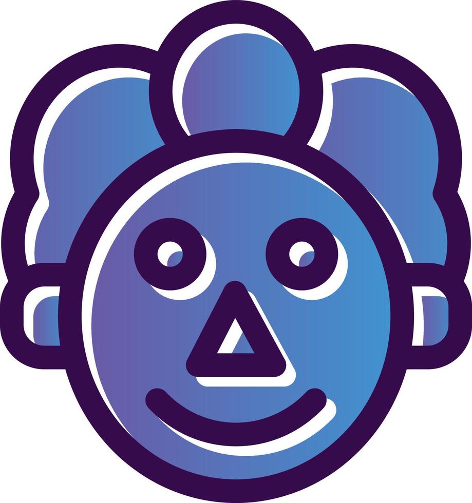 Clown-Vektor-Icon-Design vektor