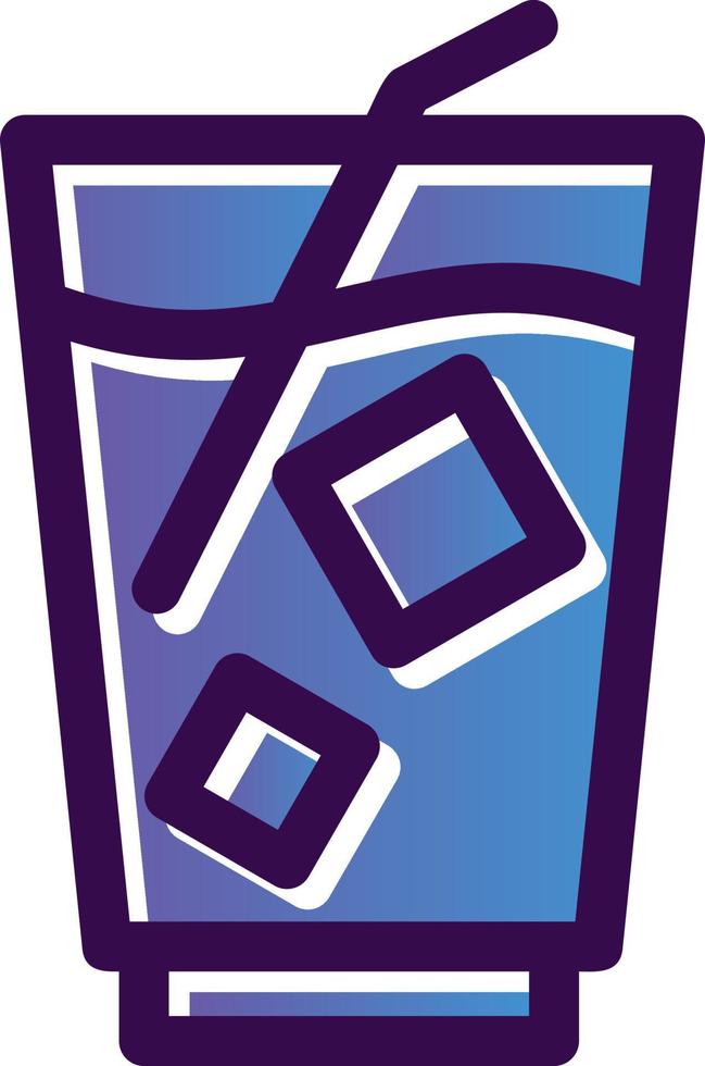 Milchshake-Vektor-Icon-Design vektor