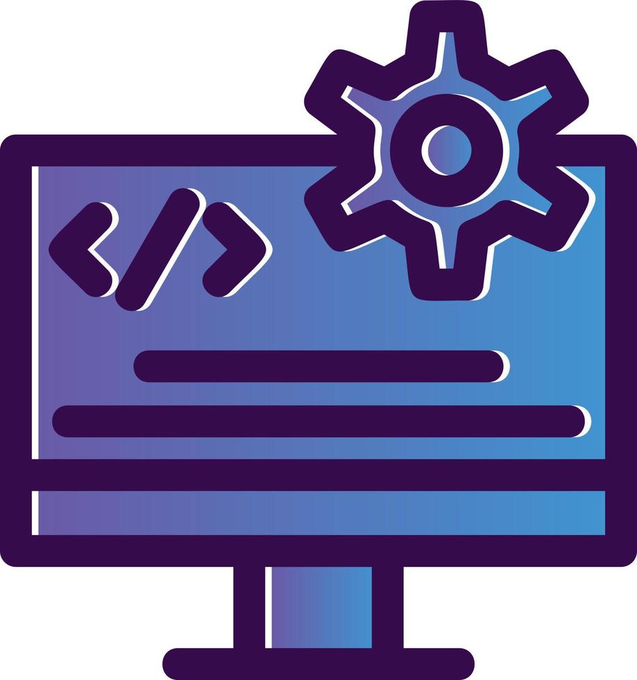 Code-Engineering-Vektor-Icon-Design vektor