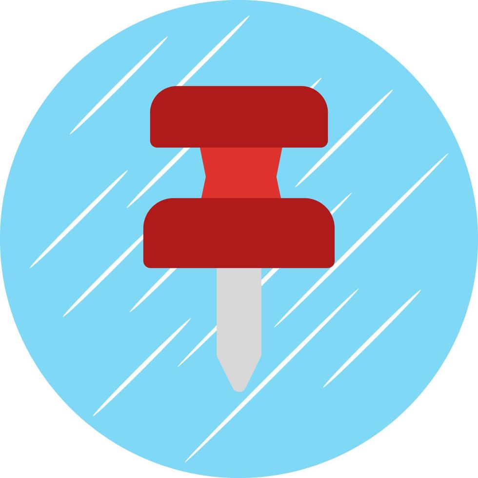 Push-Pin-Vektor-Icon-Design vektor