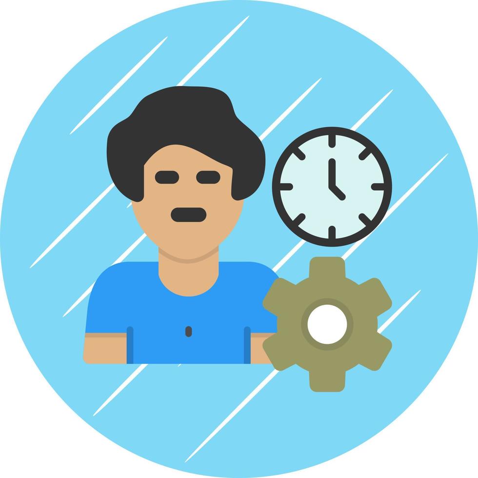 Stressmanagement-Vektor-Icon-Design vektor