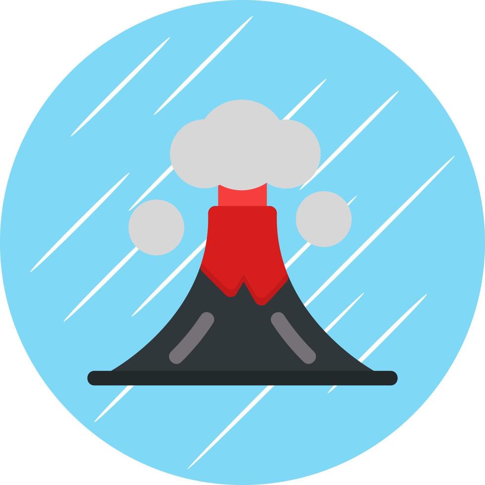 vulkan landskap vektor ikon design
