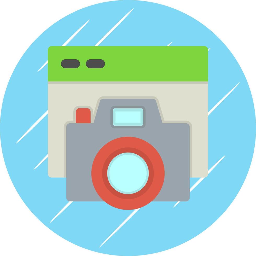 kamera hemsida vektor ikon design