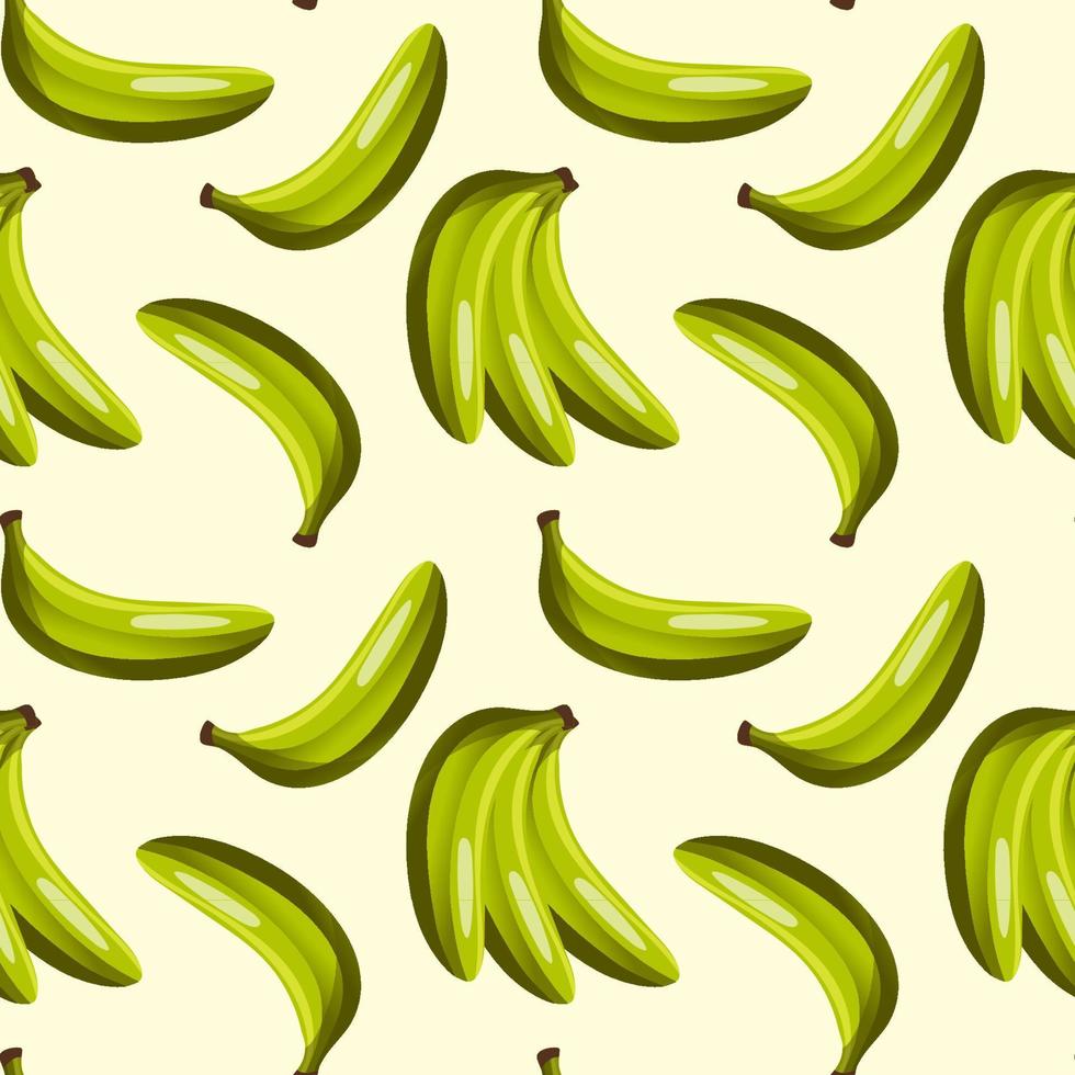 Karikatur nahtlos Muster mit saftig Bananen auf Weiß Hintergrund. tropisch modisch Früchte. Vektor Kontrast Muster zum Stoffe, Tapeten und Ihre Kreativität.
