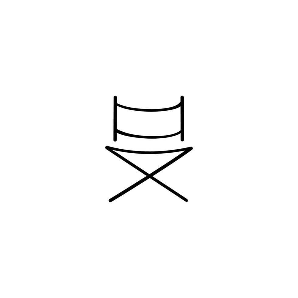 direktör stol linje stil ikon design vektor