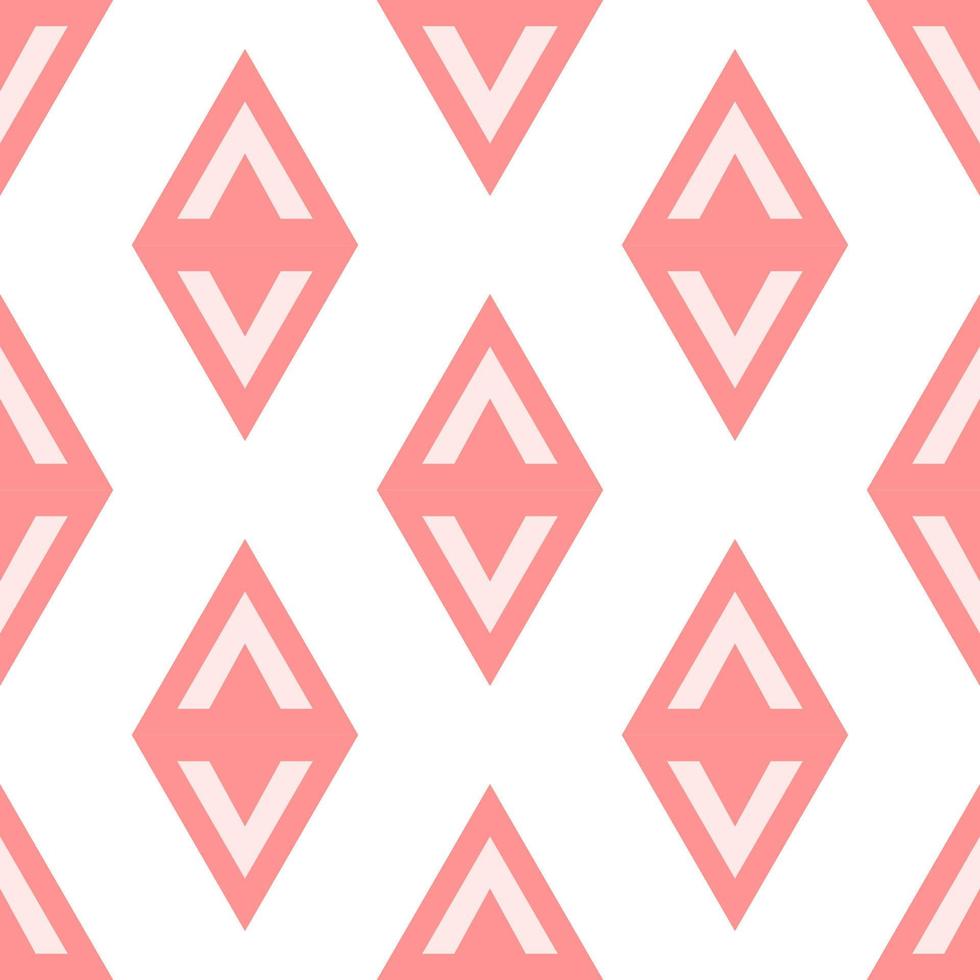 geometrisk mönster av rosa romb för utskrift och omslag, Kläder och papper vektor