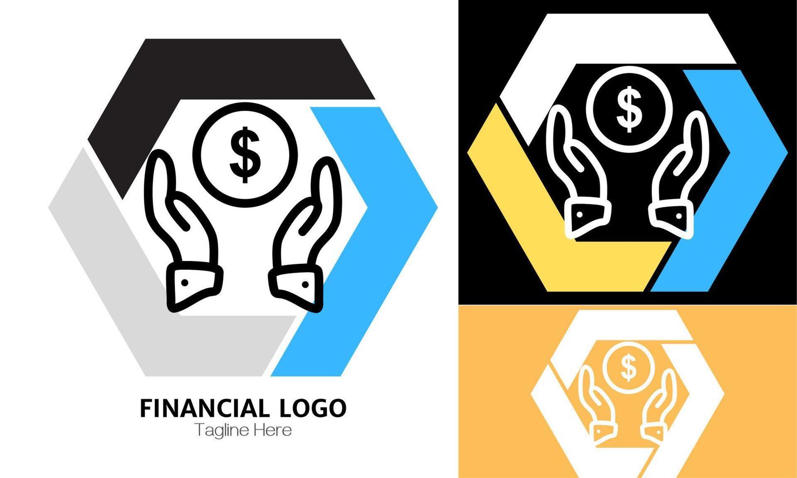 Geld Logo Vektor Design Illustration. modern Logos Konzept