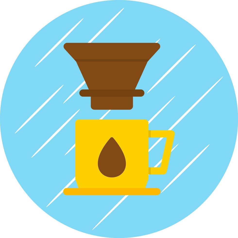 Design des Vektorsymbols für Kaffeetropfer vektor