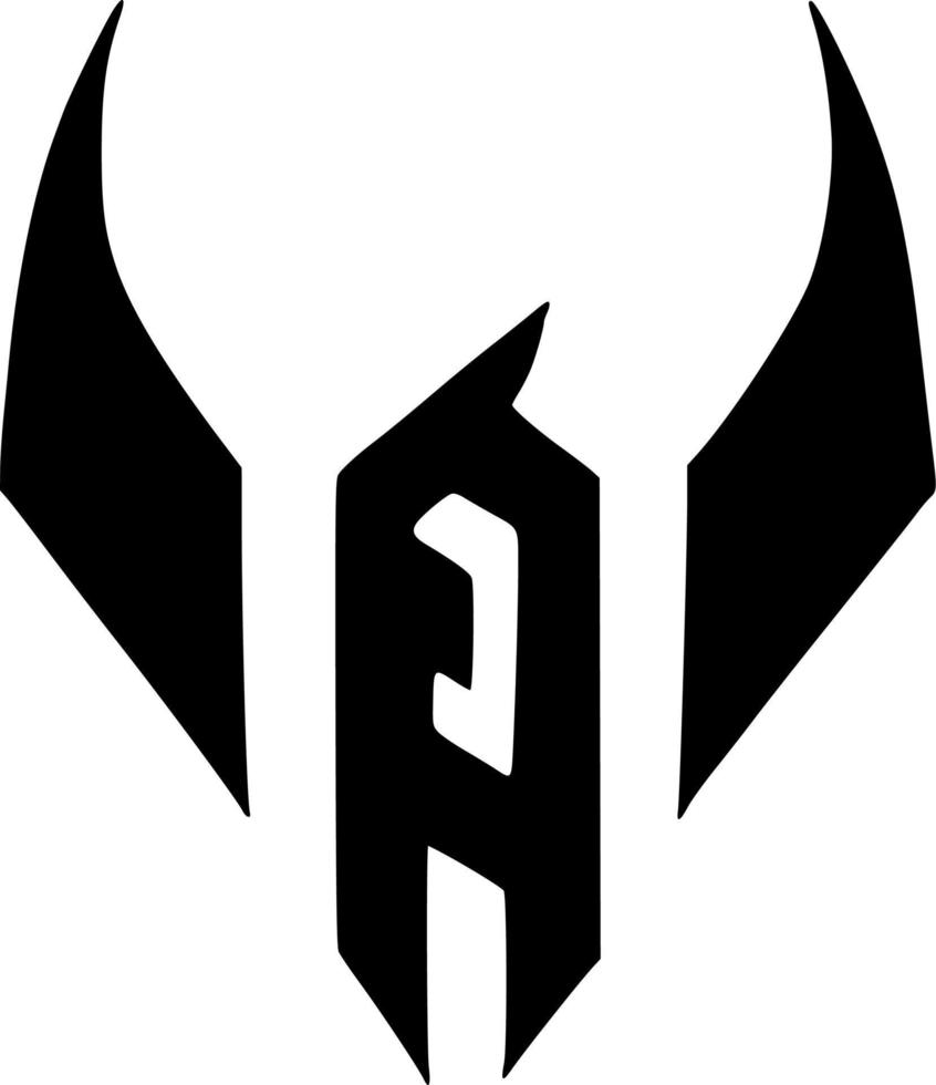 svart och vit av abstrakt symbol form vektor