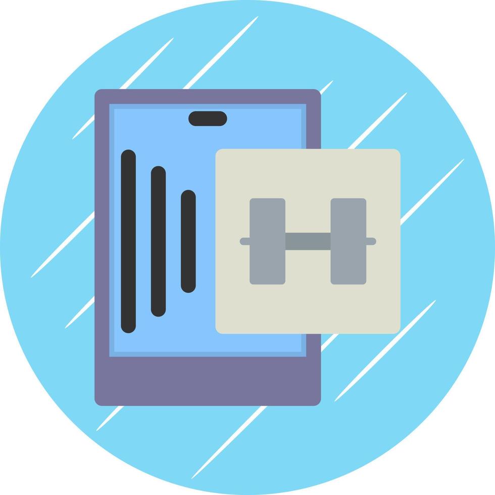 Fitness-App-Vektor-Icon-Design vektor