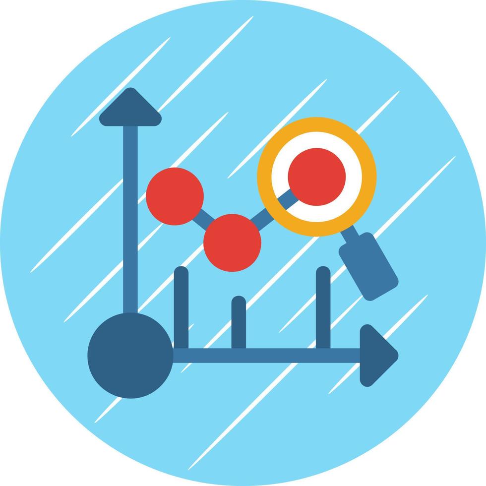 Predictive Analytics-Vektor-Icon-Design vektor