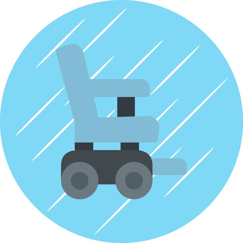 automatisches Rollstuhl-Vektor-Icon-Design vektor